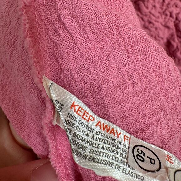 Free People What A Time Textured Long Sleeve Pink Mini Dress XS NWT - Picture 6 of 10